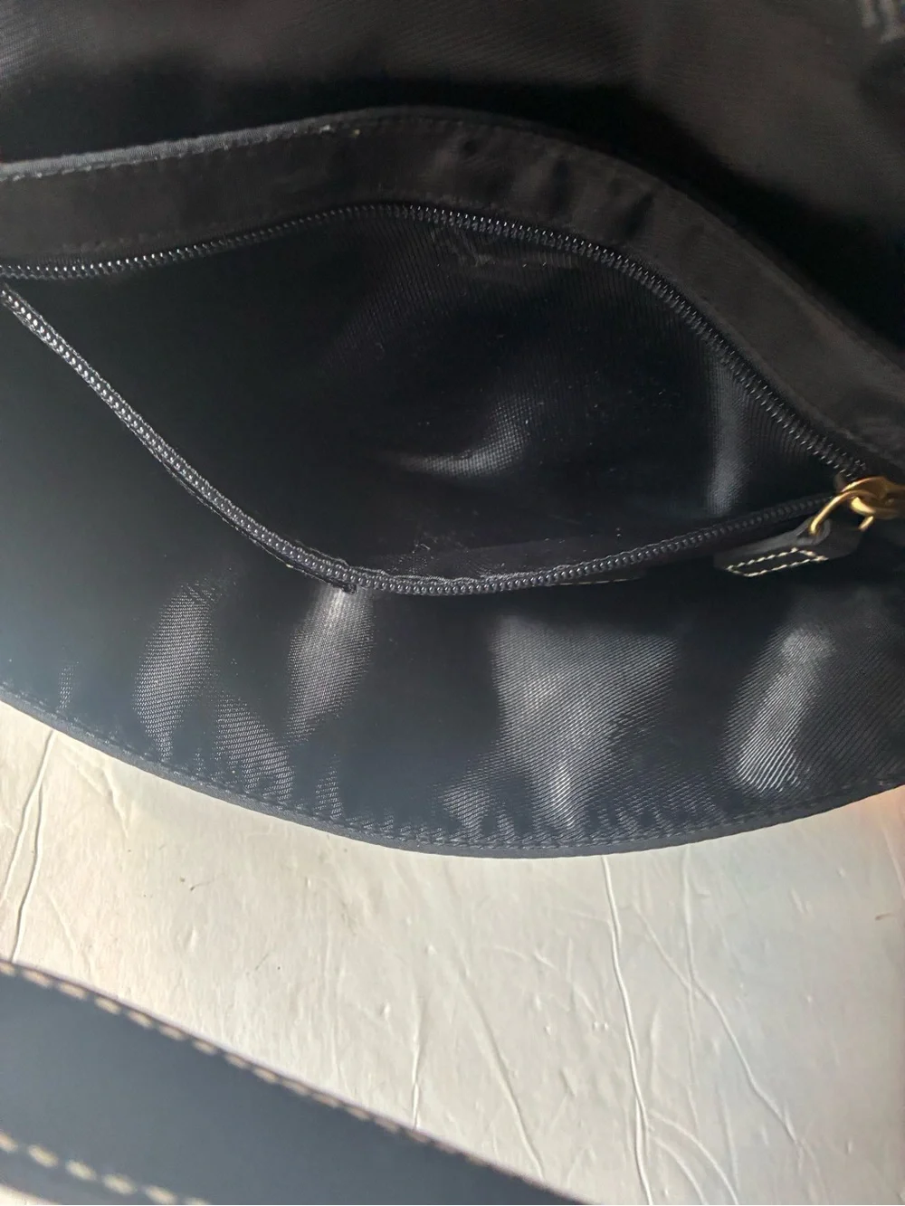 Ralph Lauren Black Hobo with Gold Hardware